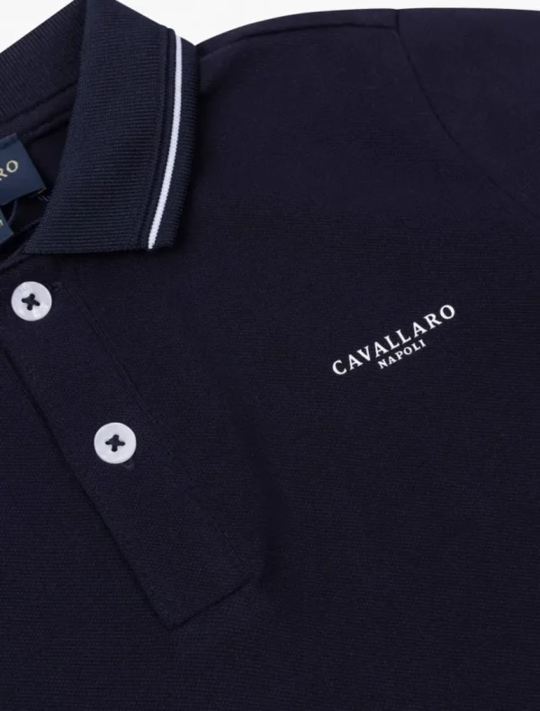 Best Sale Cavallaro Napoli Andrio Junior Polo Donkerblauw