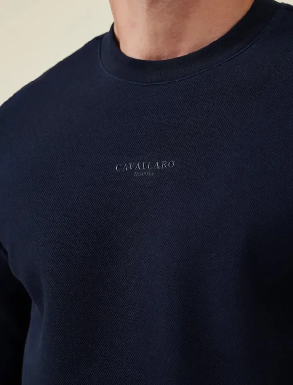 Clearance Cavallaro Napoli Bardino Sweater Donkerblauw