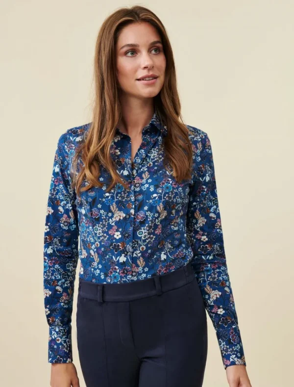 Cheap Cavallaro Napoli Camea Blouse Donkerblauw