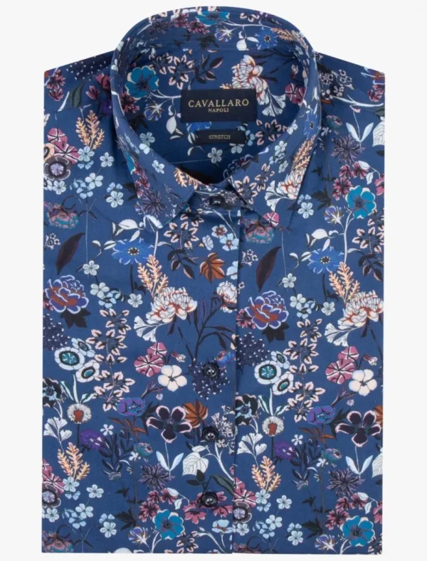 Cheap Cavallaro Napoli Camea Blouse Donkerblauw