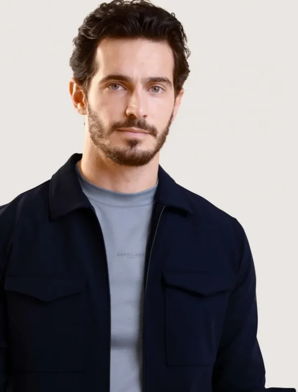 Hot Cavallaro Napoli Chiavari T-Shirt Blauw