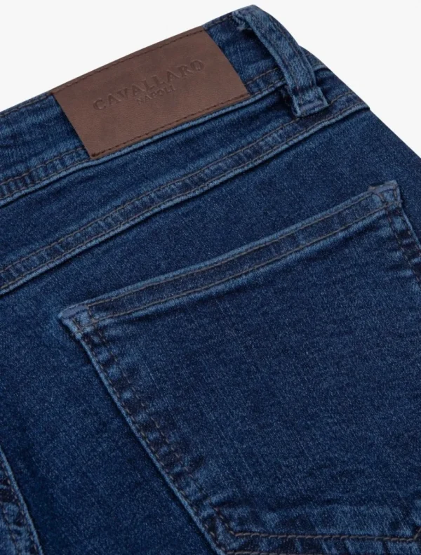 Hot Cavallaro Napoli Cisca Denim Jeans Donkerblauw