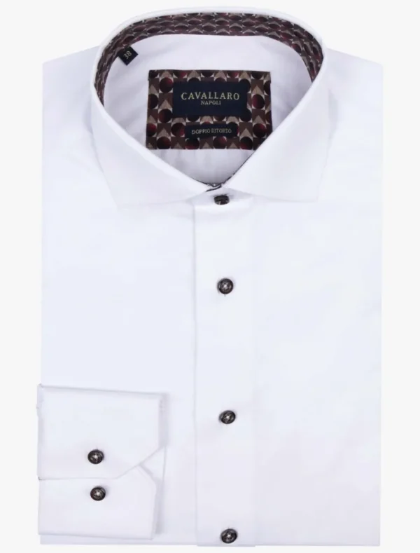 Fashion Cavallaro Napoli Faustuo Overhemd Wit