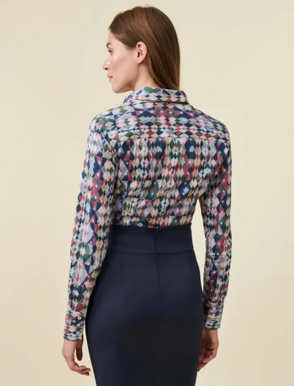Cheap Cavallaro Napoli Florenza Blouse Dark Blue / Lilac