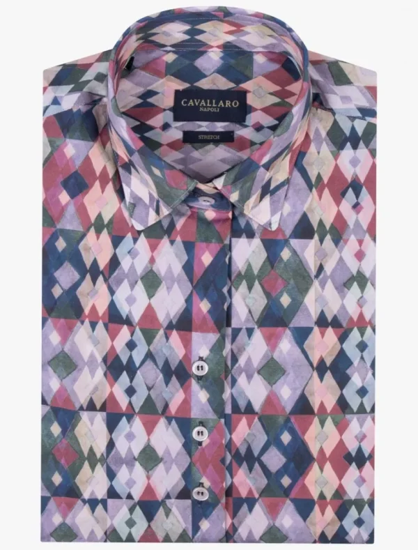 Cheap Cavallaro Napoli Florenza Blouse Dark Blue / Lilac