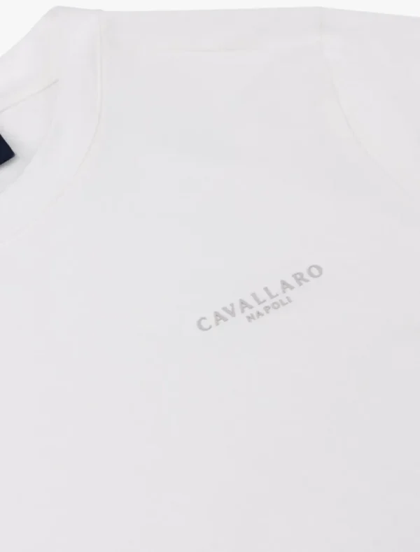 Clearance Cavallaro Napoli Lauro T-Shirt Off White