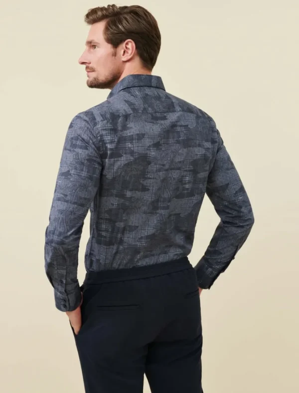 Clearance Cavallaro Napoli Lazano Overhemd Donkerblauw