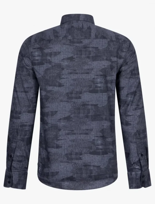 Clearance Cavallaro Napoli Lazano Overhemd Donkerblauw
