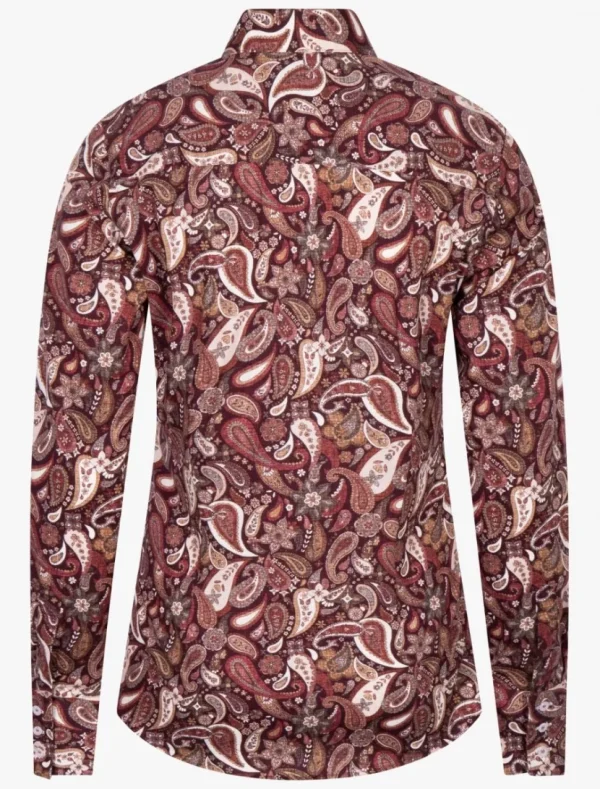 Best Cavallaro Napoli Loretta Blouse Dark Red / Sand
