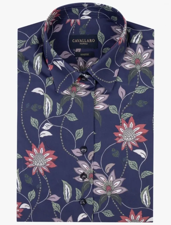 Cheap Cavallaro Napoli Marietta Blouse Dark Blue / Mid Gree