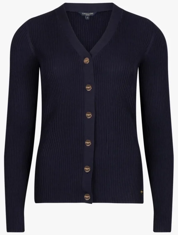 Sale Cavallaro Napoli Masserina Vest Donkerblauw