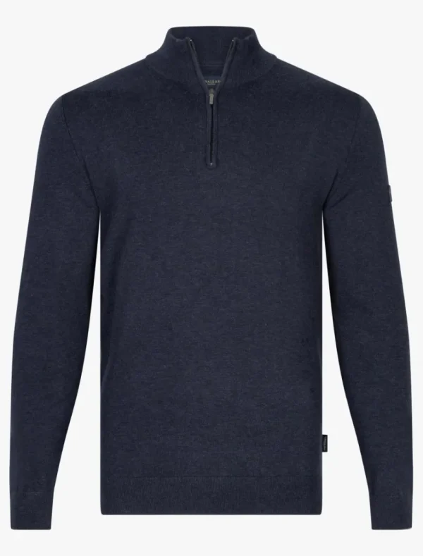 Cheap Cavallaro Napoli Matteo Half Zip Trui Donkerblauw