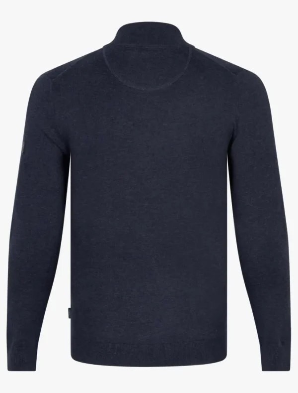 Cheap Cavallaro Napoli Matteo Half Zip Trui Donkerblauw