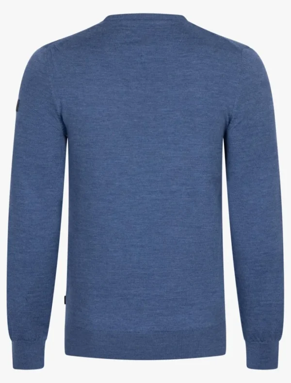 Shop Cavallaro Napoli Merino R-Neck Trui Blauw