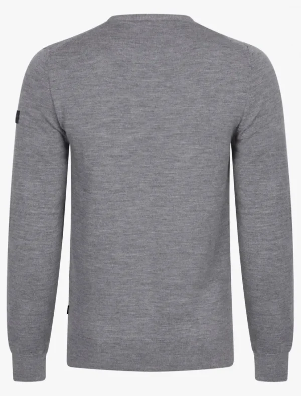 Best Sale Cavallaro Napoli Merino R-Neck Trui Grijs