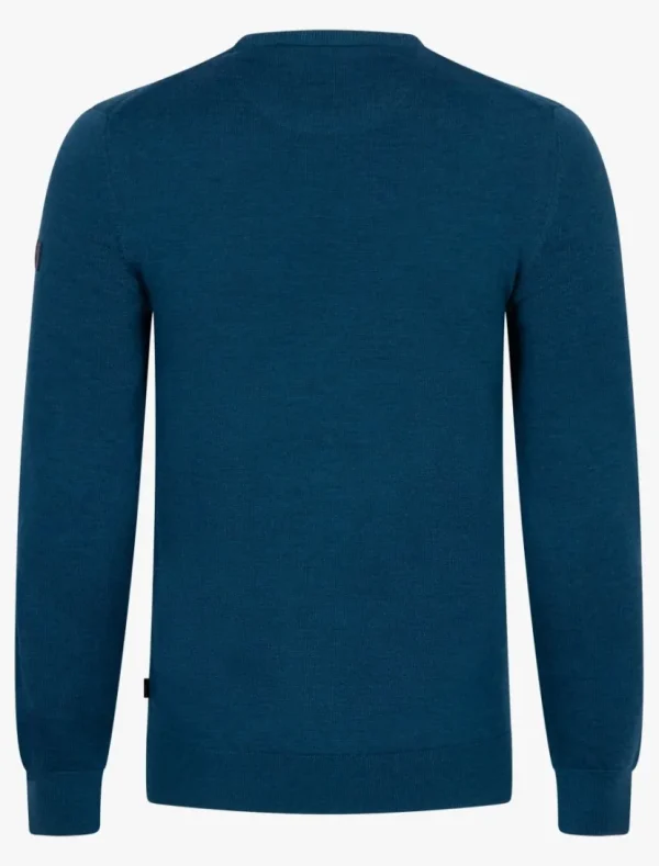 Cheap Cavallaro Napoli Merino R-Neck Trui Petrol