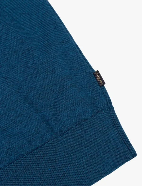 Cheap Cavallaro Napoli Merino R-Neck Trui Petrol