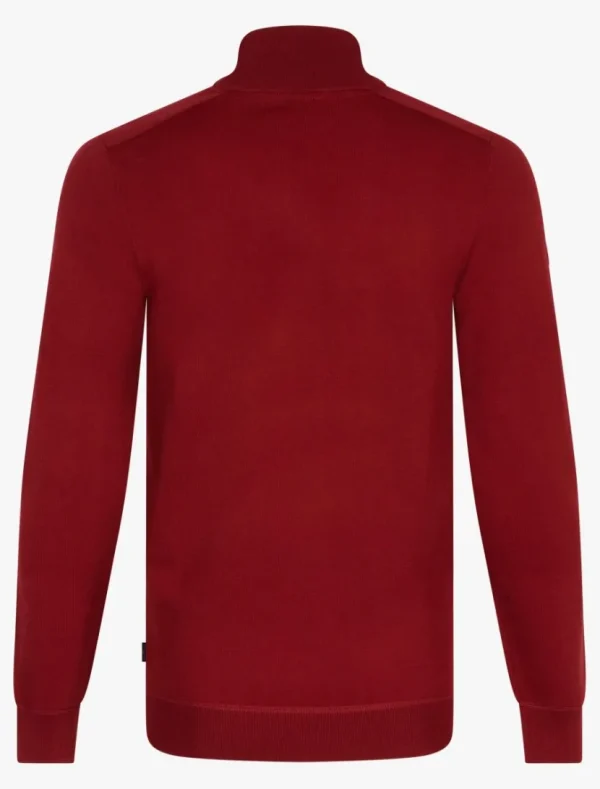 Best Sale Cavallaro Napoli Mileno Half Zip Trui Donkerrood