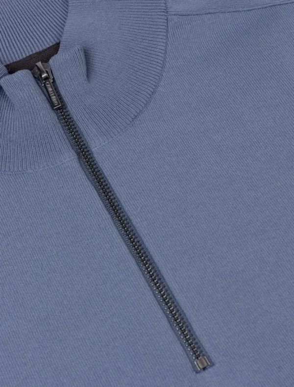Flash Sale Cavallaro Napoli Mileno Half Zip Trui Blauw
