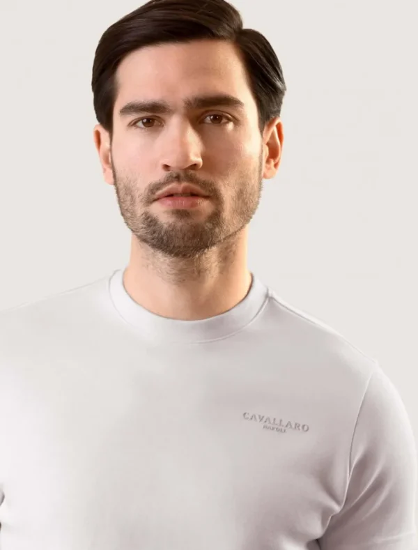Sale Cavallaro Napoli Pescaro Relaxed T-Shirt Off White