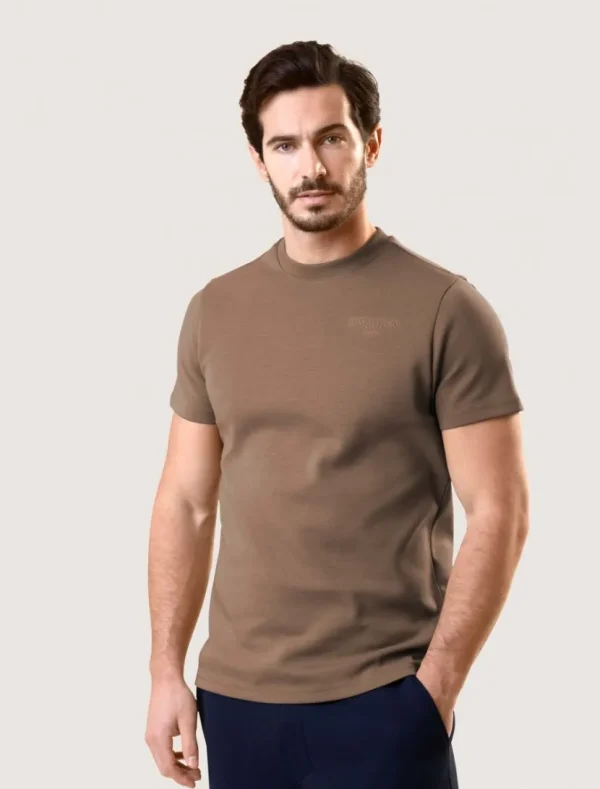 Outlet Cavallaro Napoli Pescaro Relaxed T-Shirt Bruin