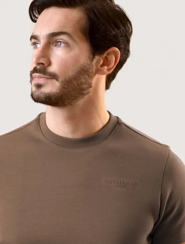 Outlet Cavallaro Napoli Pescaro Relaxed T-Shirt Bruin