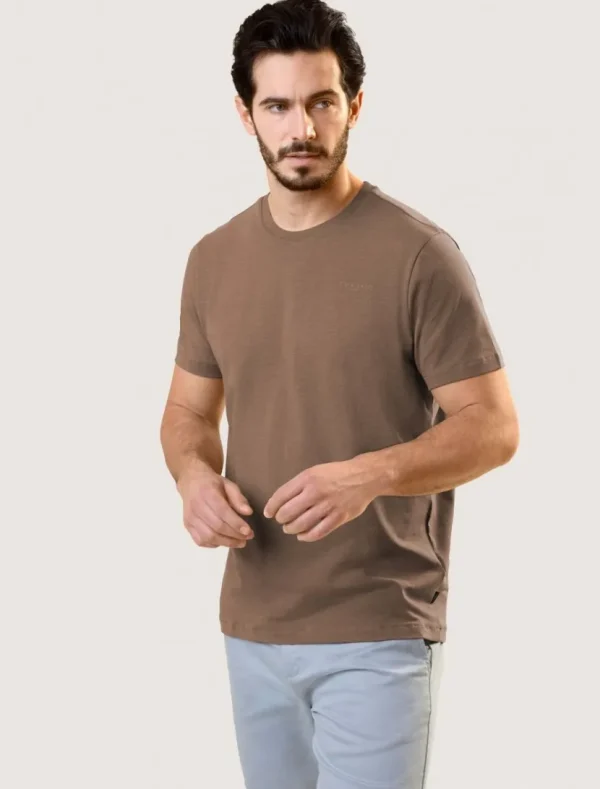 Outlet Cavallaro Napoli Pescaro Relaxed T-Shirt Bruin