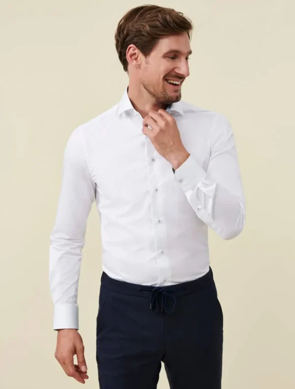 Hot Cavallaro Napoli Renardo Overhemd Wit