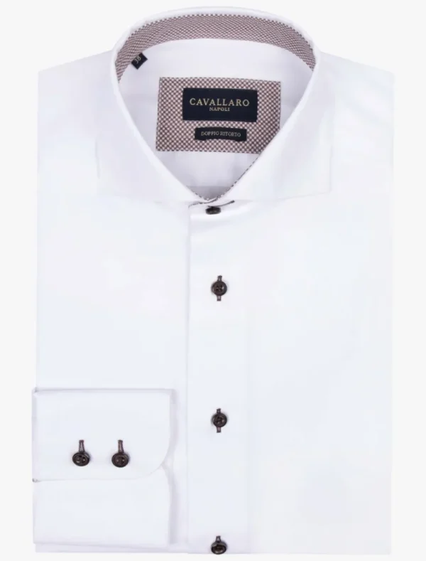 Cheap Cavallaro Napoli Saverio Overhemd Wit