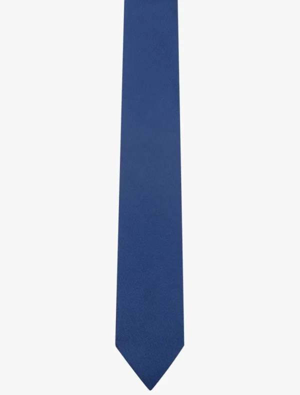 Cheap Cavallaro Napoli Silk Rib Oxford Stropdas Blauw