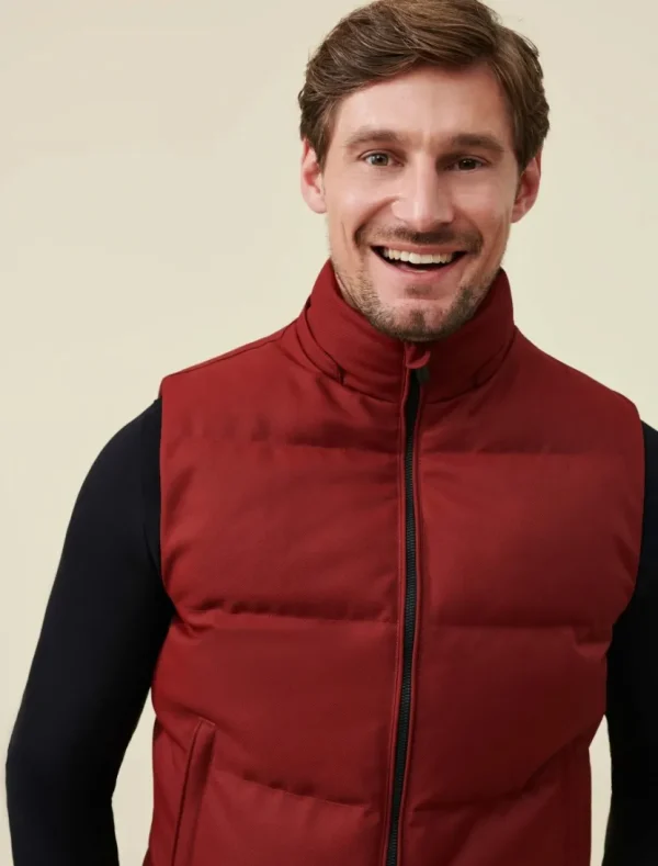 Shop Cavallaro Napoli Tanino Bodywarmer Donkerrood