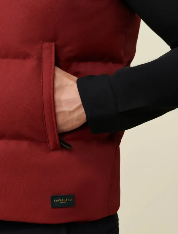 Shop Cavallaro Napoli Tanino Bodywarmer Donkerrood