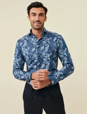 Flash Sale Cavallaro Napoli Tarenzio Overhemd Donkerblauw