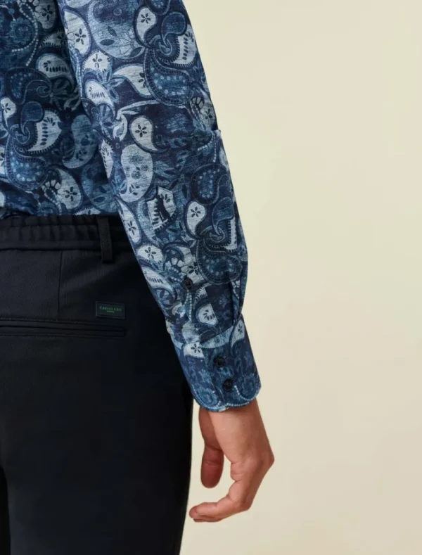 Flash Sale Cavallaro Napoli Tarenzio Overhemd Donkerblauw