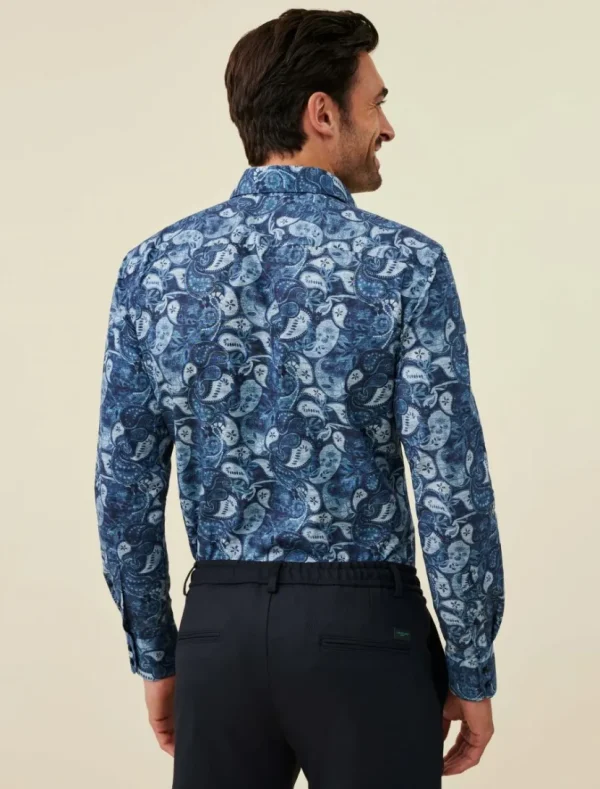 Flash Sale Cavallaro Napoli Tarenzio Overhemd Donkerblauw