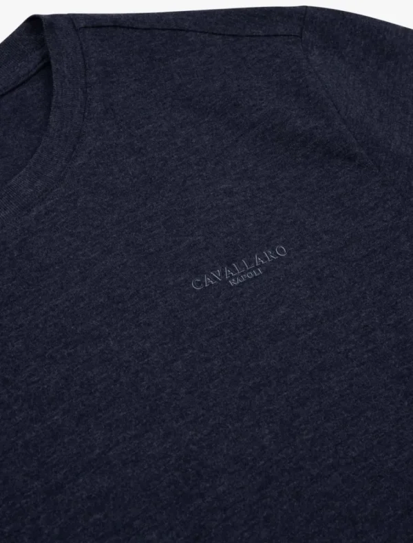 Shop Cavallaro Napoli Tassone T-Shirt Donkerblauw