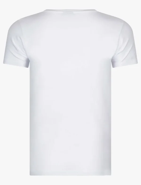 Sale Cavallaro Napoli V-Neck Low 2-Pack Ondershirts Wit